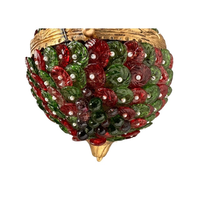 9”W x 16 1/4”H x 5”D Presenting an exquisitely crafted sconce, a true testament to artisanal design and captivating...