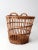 Wood Vintage Wicker Basket For Sale - Image 7 of 11