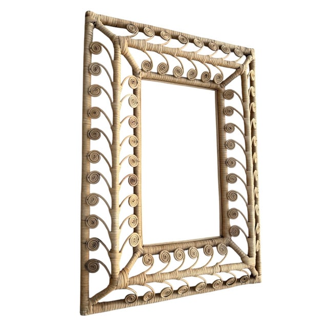 Vintage Rattan Wall Frame For Sale - Image 4 of 7