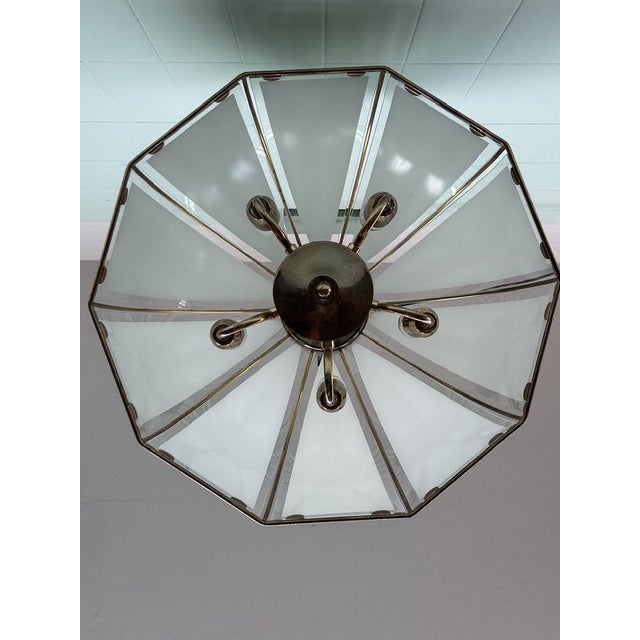 Vintage Italian Hollywood Regency Style Pendant Light, 1960s For Sale - Image 13 of 18