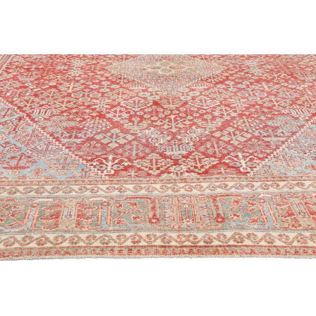 Antique Persian Joshegan Rug, 07'11 X 10'08 For Sale - Image 4 of 10
