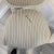 Ethan Allen Louis XVI French Striped Style Oval Back Armchairs in Distressed White Finish For Sale - Image 13 of 13