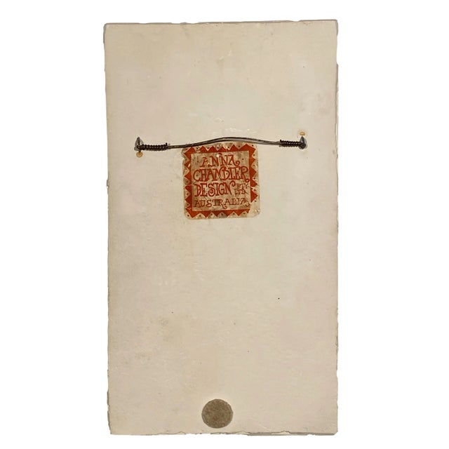 Anna Chandler 1998 Ceramic Garlic Plaque For Sale - Image 4 of 5