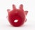 Glass Illums Bolighus Red Glass Handkerchief Vase For Sale - Image 7 of 9
