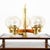 Outstanding example of American 1950-1960s lighting design. the frame of the piece is made up of solid oak with brass...