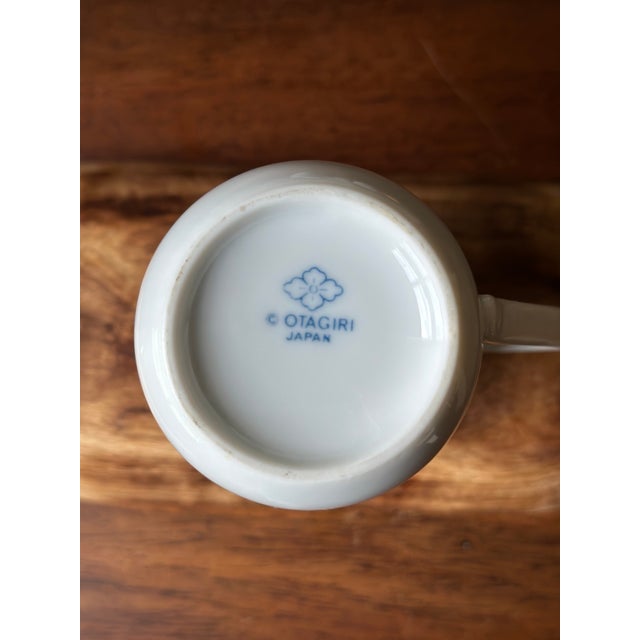 1980s Vintage Japanese Otagiri Porcelain Pink Carnation Mugs - Set of 5 For Sale In Boston - Image 6 of 6
