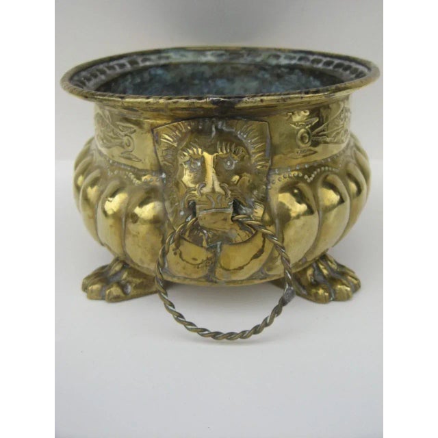 Dutch Brass Wine Cooler For Sale - Image 4 of 8