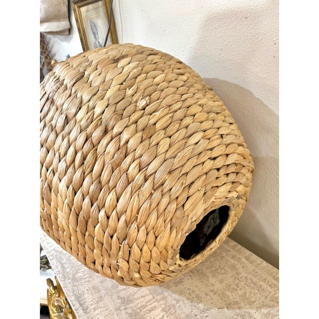 Large Size French Country Coastal Style Sea Grass Apple For Sale - Image 6 of 9