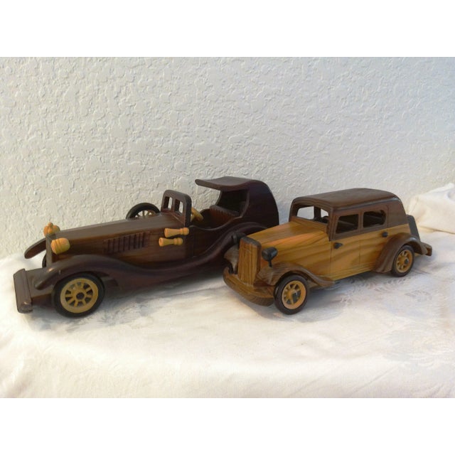 Vintage Model Wood Antique Cars For Sale - Image 12 of 12
