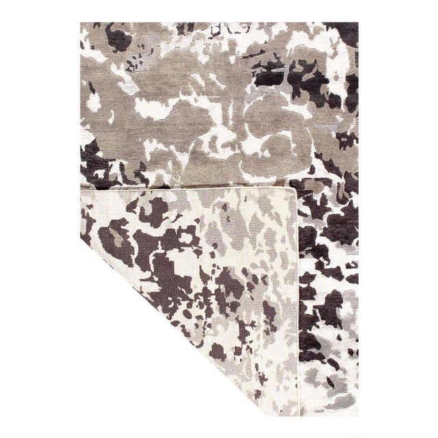 Fine Hand Knotted Modern Rug For Sale - Image 4 of 5