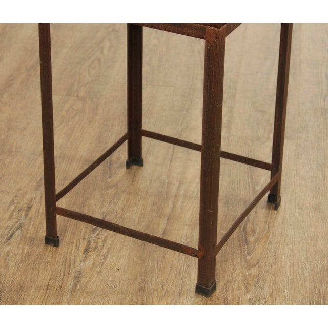 Late 20th Century Steel & Glass Frame Greenhouse Terrarium on Stand For Sale - Image 12 of 12