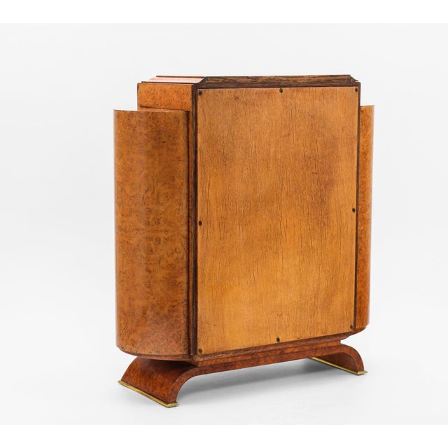 Fine Art Deco Amboyna Burr Table Top Cabinet, 1930s For Sale - Image 15 of 16