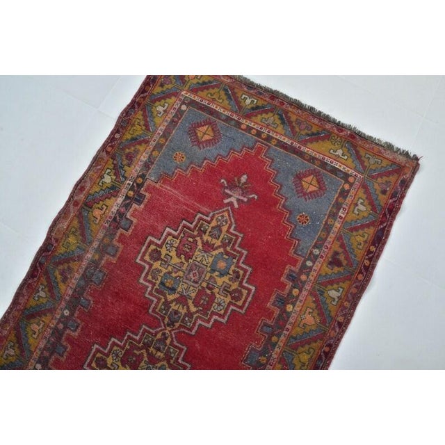 Red Decorative Red Floor Carpet For Sale - Image 8 of 10