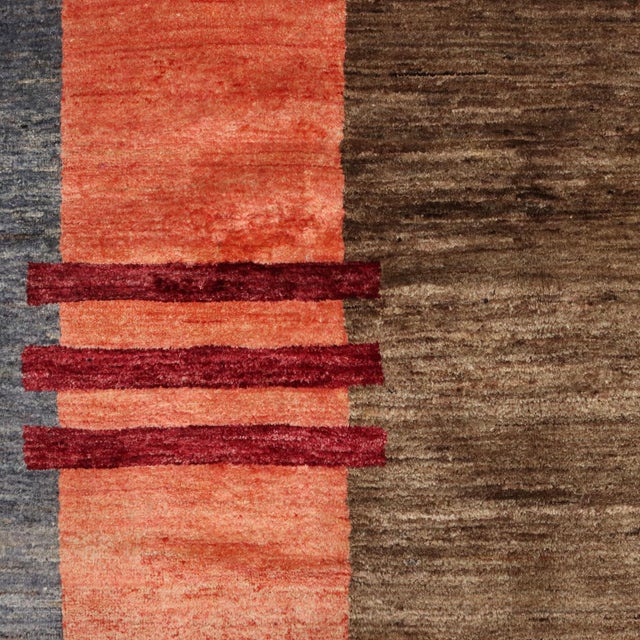 Vintage Handmade Heavy Knot Wool Rug, Italy For Sale - Image 5 of 10