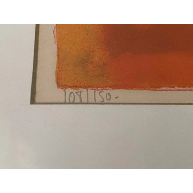 Mid-Century Modern 1970s Guy Bardone - Original Signed Lithograph - Flower and Vase Still Life For Sale - Image 3 of 8