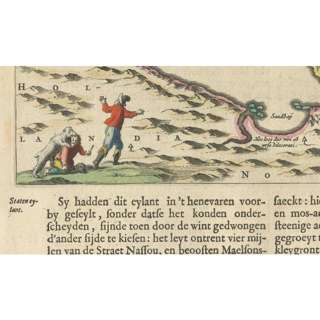 Antique Arctic Map with Staten Island, 1598 For Sale - Image 5 of 9