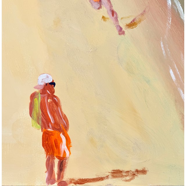 2000 - 2009 "Enjoying the Beach" Acrylic on Canvas by Joe Davis '08 For Sale - Image 5 of 11