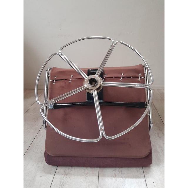 Vintage Gelderland Model 400 Swivel Lounge Chair and Ottoman by Jan Des Bouvrie for De Ster Gelderland, 1970s For Sale - Image 12 of 15