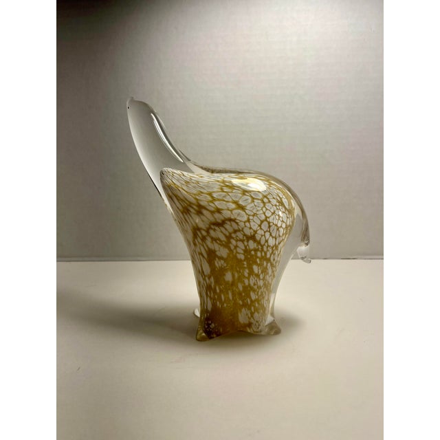 Vintage FM Konstglass of Ronneby Sweden Hand Blown Art Glass Polar Bear Figurine Aprox. dimensions: 7.5"H x 7"W x 3"D Very...