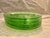 Vintage Anchor Hocking Cameo Green Depression Glass Grill Plates, set of 5. Has a lace pattern with divided sections....