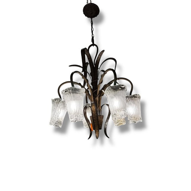 Art Deco Art Deco Chandelier For Sale - Image 3 of 4