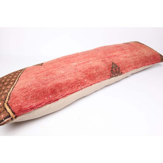 Contemporary Vintage Bohemian Home Decor Handwoven Lumbar Cushion Cover -14'' X 47'' For Sale - Image 3 of 10