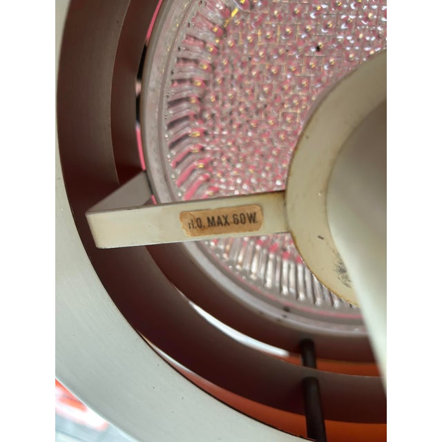 Tiered Aluminum Pendant Lamp with Glass Diffuser, Denmark, 1970s For Sale - Image 9 of 13