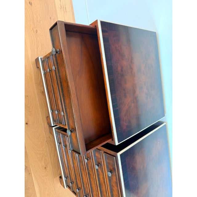 Late 19th Century Pair of Inlaid Rosewood Nightstands For Sale In Phoenix - Image 6 of 7