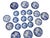Vintage Blue and White Willow Pattern Decorative Set of 21 Plates Made in Japan For Sale - Image 11 of 12