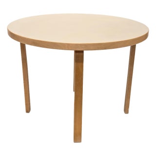 Model 90A Round L-Legged Table by Alvar Aalto for Artek, 1970s For Sale