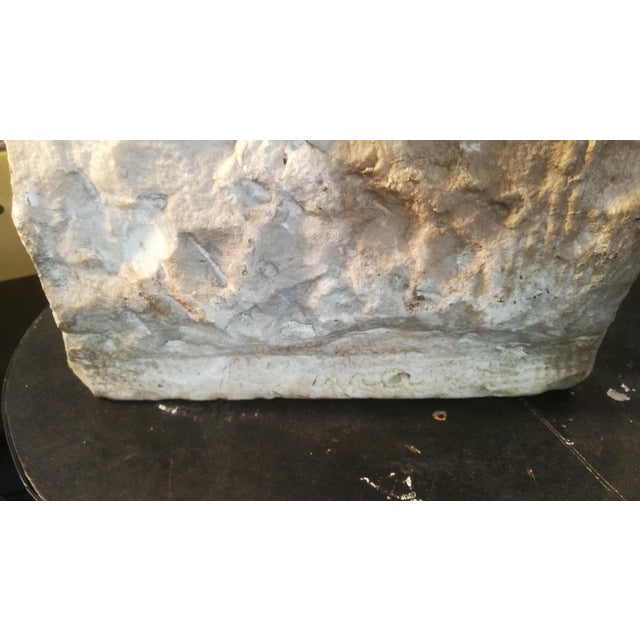 Alfredo Pina, Male Bust, 1930s, Carrara Marble For Sale - Image 3 of 10