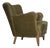 Danish Beech Armchair with Velour Upholstery, 1960s For Sale