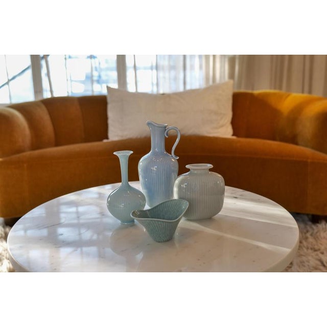 Rörstrand Mid-Century Modern Ceramic Vases attributed to Gunnar Nylund for Rörstrand, Sweden, 1950s, Set of 4 For Sale - Image 4 of 10