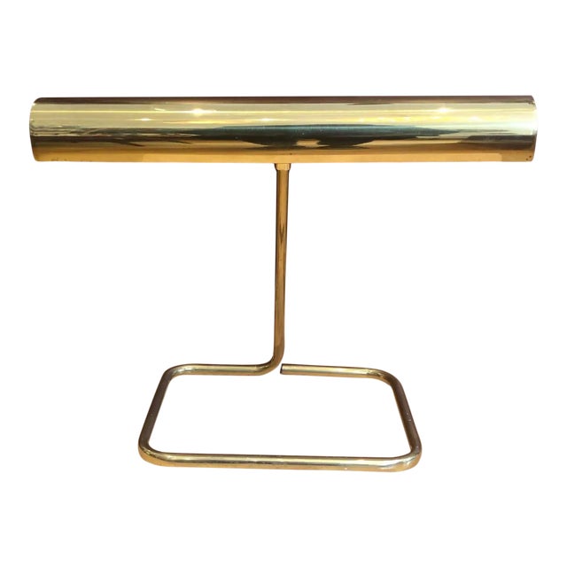 Brass Articulating Koch & Lowy Table Lamp — Mid-Century Modern Icon For Sale