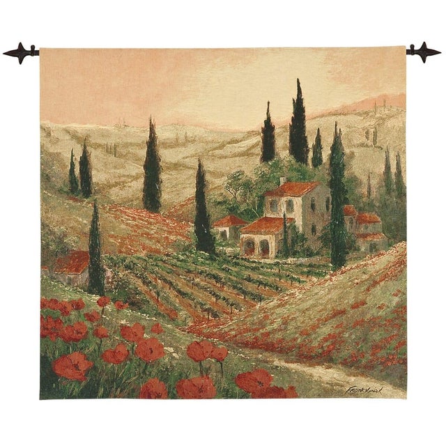 This beautiful tapestry is woven on a jacquard loom by skilled weavers, keeping alive the centuries old tradition of...