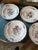 Beautiful hand painted late 20th century French Faience serving plates.