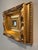 Vintage Italian Petite Gold Leaf Over Wood Mirror For Sale - Image 4 of 14