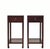 This pair of elegant Asian accent tables is handmade from solid elm. With a single drawer and four elegantly shaped legs...