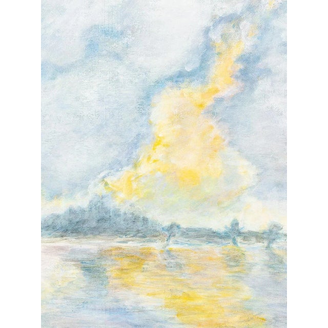 Helga Müller, Blue Hour, 1990, Acrylic on Paper For Sale - Image 6 of 10