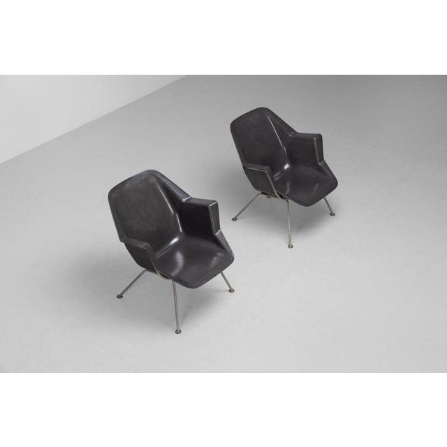 Model 416 Armchairs by Wim Rietveld and Andre Cordemeyer for Gispen, 1957, Set of 2 For Sale - Image 16 of 18
