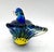 Contemporary 20th Century Somerso Murano Glass Bird- Blue and Yellow For Sale - Image 3 of 10