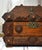 Folk Art Antique Tramp Art Box With Velvet Interior and Mirror Secret Spot For Sale - Image 3 of 18