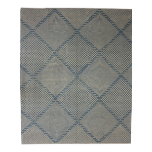 Hand Knotted Borderless Modern Kilim - 8'5" X 9'2"