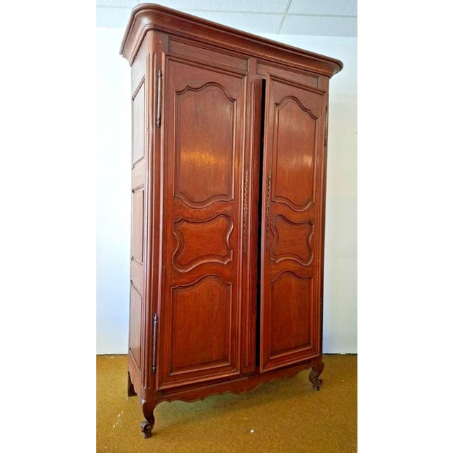 Louis XV Wardrobe in Oak, 18th Century For Sale - Image 9 of 12