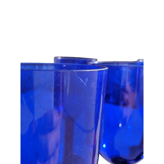 Vintage Color Blocked Acrylic Party Glasses by Precisioncraft- Set of 8 For Sale - Image 9 of 12