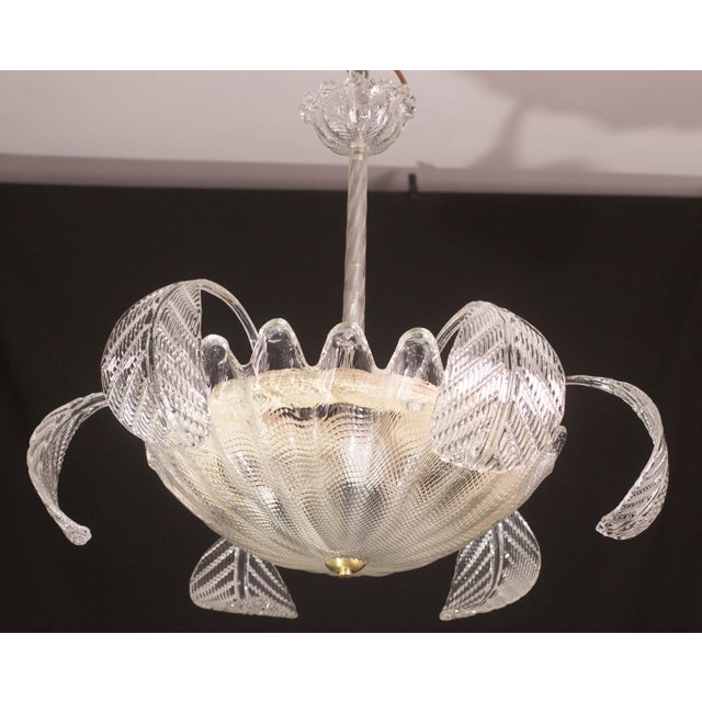 1950s Art Decò, Barovier & Toso Pendant, Murano Glass, 1950s For Sale - Image 5 of 12