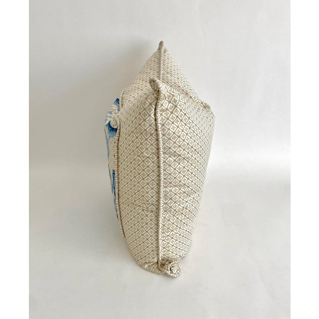 Chinoiserie Custom Chinoiserie Polished Cotton Pillows - A Pair For Sale - Image 3 of 10