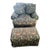 Sherrill Furniture 1990s Overstuffed Club Chair and Ottoman Set - Botanical Tapestry For Sale In Dallas - Image 6 of 7