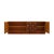 Square Pattern Oak and Brass Sideboard with Travertine Top, Italy, 2000 For Sale - Image 6 of 10