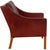 Børge Mogensen lounge chair model 2207 upholstered with the original Indian red aniline leather from Fredericia Furniture....